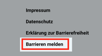 Barriere melden Screenshot Barriere melden Screenshot