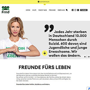 Website Freunde fürs Leben