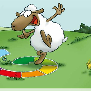 Coverbild mit einem Schaf für die Broschüre: Ernährung - Bewegung - Stressregulation