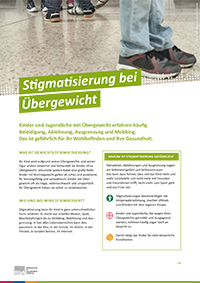 Themenblatt Stigmatisierung bei Übergewicht