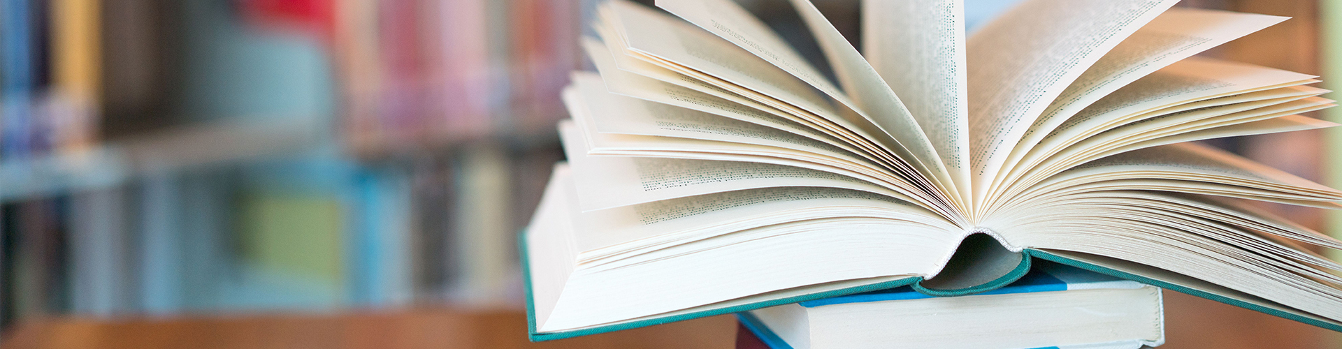 Aufgeklapptes Buch