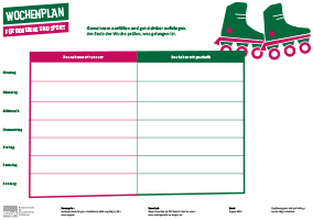 Titelbild des Mitmachzettels Wochenplan Titelbild des Mitmachzettels Wochenplan