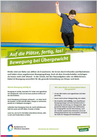 Themenblatt Auf die Plätze, fertig, los! Bewegung bei Übergewicht